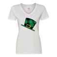 thumbnail image 1 of Inktastic St Patricks Day Irish Green Buffalo Plaid Women's V-Neck T-Shirt, 1 of 5