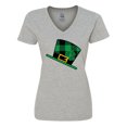 thumbnail image 1 of Inktastic St Patricks Day Irish Green Buffalo Plaid Women's V-Neck T-Shirt, 1 of 5