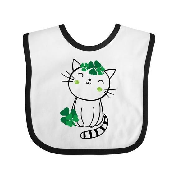 Inktastic St Patricks Day Irish Kitty Cat Girls Baby Bib
