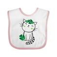 thumbnail image 1 of Inktastic St Patricks Day Irish Kitty Cat Girls Baby Bib, 1 of 4