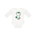 thumbnail image 1 of Inktastic St Patricks Day Irish Kitty Cat Girls Long Sleeve Baby Bodysuit, 1 of 5