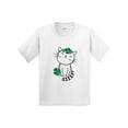 thumbnail image 1 of Inktastic St Patricks Day Irish Kitty Cat Youth T-Shirt, 1 of 5
