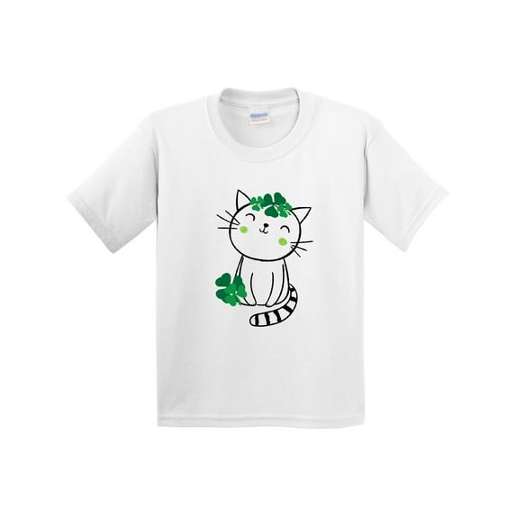 Inktastic St Patricks Day Irish Kitty Cat Youth T-Shirt
