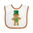 thumbnail image 1 of Inktastic St Patricks Day Irish Teddy Bear Shamrock Boys or Girls Baby Bib, 1 of 4