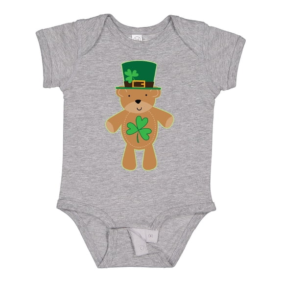 Inktastic St Patricks Day Irish Teddy Bear Shamrock Boys or Girls Baby Bodysuit