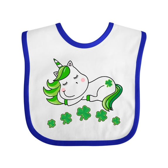 Inktastic St Patricks Day Irish Unicorn Girls Baby Bib