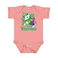 thumbnail image 1 of Inktastic St Patricks Day Irish Unicorn Illustration with Shamrocks Boys or Girls Baby Bodysuit, 1 of 5