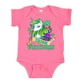 thumbnail image 1 of Inktastic St Patricks Day Irish Unicorn Illustration with Shamrocks Boys or Girls Baby Bodysuit, 1 of 5