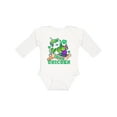 thumbnail image 1 of Inktastic St Patricks Day Irish Unicorn Illustration with Shamrocks Boys or Girls Long Sleeve Baby Bodysuit, 1 of 5
