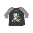 thumbnail image 1 of Inktastic St Patricks Day Irish Unicorn Illustration with Shamrocks Women's Plus Size T-Shirt, 1 of 5