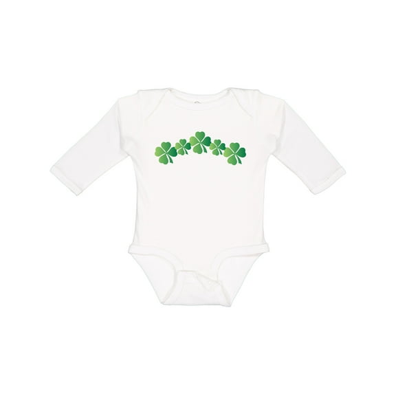 Inktastic St Patricks Day Luck Boys or Girls Long Sleeve Baby Bodysuit
