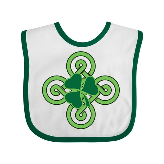Inktastic St Patricks Day Shamrock Irish Boys or Girls Baby Bib
