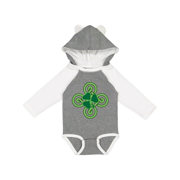 Inktastic St Patricks Day Shamrock Irish Boys or Girls Long Sleeve Baby Bodysuit