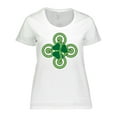 thumbnail image 1 of Inktastic St Patricks Day Shamrock Irish Women's Plus Size T-Shirt, 1 of 5