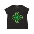 thumbnail image 1 of Inktastic St Patricks Day Shamrock Irish Women's Plus Size T-Shirt, 1 of 5