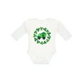 thumbnail image 1 of Inktastic St Patricks Day Shamrock Truck Boys Long Sleeve Baby Bodysuit, 1 of 5