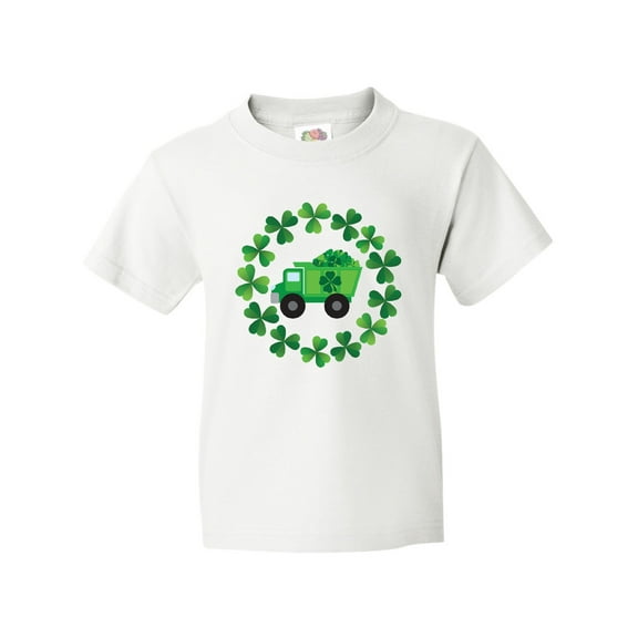 Inktastic St Patricks Day Shamrock Truck Youth T-Shirt