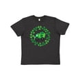thumbnail image 1 of Inktastic St Patricks Day Shamrock Truck Youth T-Shirt, 1 of 5