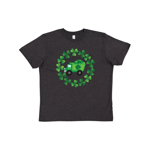 Inktastic St Patricks Day Shamrock Truck Youth T-Shirt