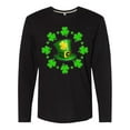 thumbnail image 1 of Inktastic St. Patricks Day Shamrocks and Hat Long Sleeve T-Shirt, 1 of 5