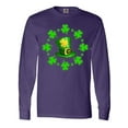 thumbnail image 1 of Inktastic St. Patricks Day Shamrocks and Hat Long Sleeve T-Shirt, 1 of 5