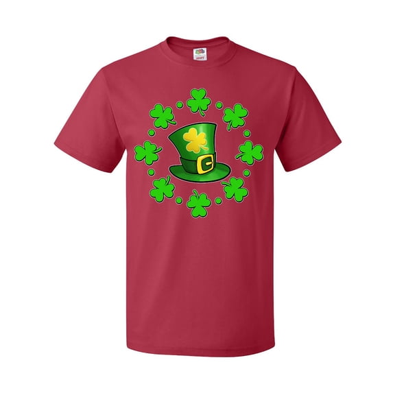 Inktastic St. Patricks Day Shamrocks and Hat T-Shirt
