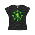 thumbnail image 1 of Inktastic St. Patricks Day Shamrocks and Hat Women's T-Shirt, 1 of 5