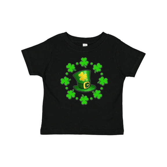 Inktastic St. Patricks Day shamrocks and hat Boys or Girls Baby T-Shirt