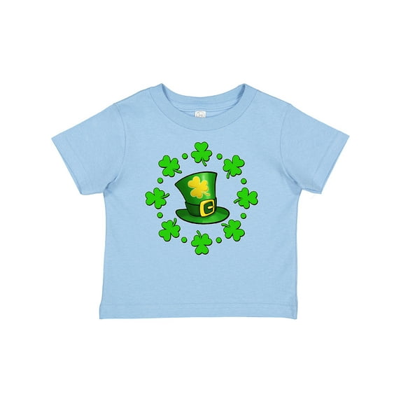 Inktastic St. Patricks Day shamrocks and hat Boys or Girls Baby T-Shirt