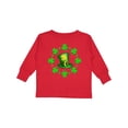 thumbnail image 1 of Inktastic St. Patricks Day shamrocks and hat Boys or Girls Long Sleeve Toddler T-Shirt, 1 of 5
