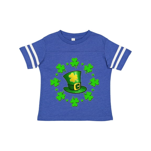 Inktastic St. Patricks Day shamrocks and hat Boys or Girls Toddler T-Shirt