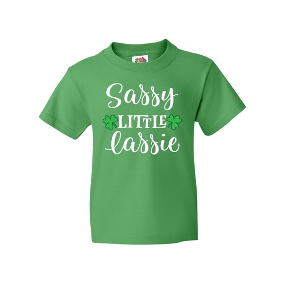 Inktastic St Patricks Irish Lassie Youth T-Shirt