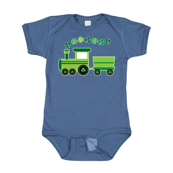 Inktastic St Patricks Irish Shamrock Train Boys or Girls Baby Bodysuit