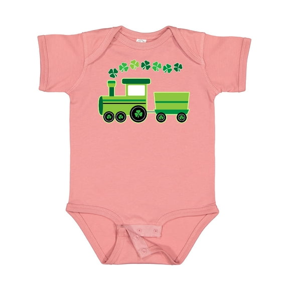 Inktastic St Patricks Irish Shamrock Train Boys or Girls Baby Bodysuit