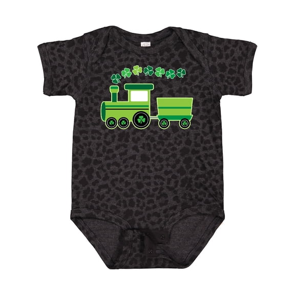 Inktastic St Patricks Irish Shamrock Train Boys or Girls Baby Bodysuit