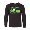 thumbnail image 1 of Inktastic St Patricks Irish Shamrock Train Long Sleeve Youth T-Shirt, 1 of 5