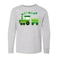 thumbnail image 1 of Inktastic St Patricks Irish Shamrock Train Long Sleeve Youth T-Shirt, 1 of 5