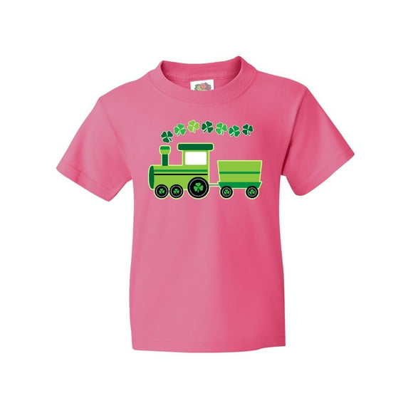 Inktastic St Patricks Irish Shamrock Train Youth T-Shirt
