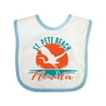 thumbnail image 1 of Inktastic St. Pete Beach Florida Vacation Boys or Girls Baby Bib, 1 of 4