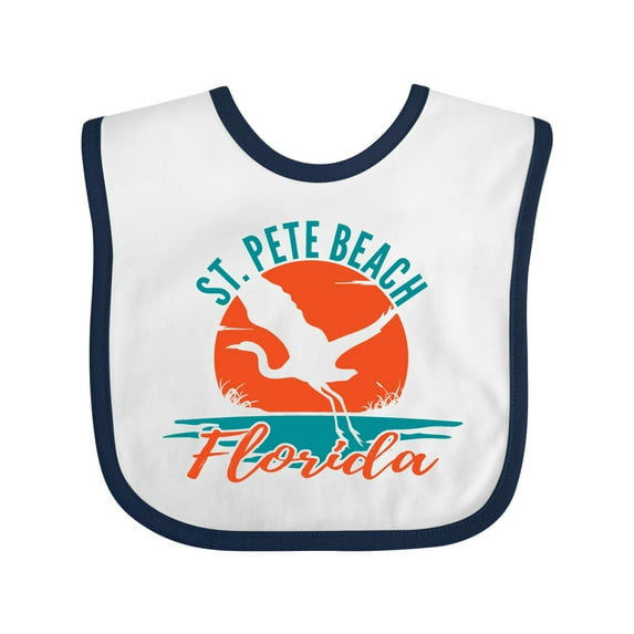 Inktastic St. Pete Beach Florida Vacation Boys or Girls Baby Bib