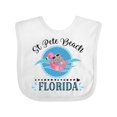 thumbnail image 1 of Inktastic St Pete Beach Florida Vacation Girls Baby Bib, 1 of 4