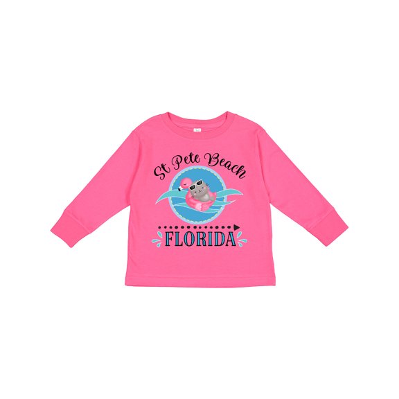 Inktastic St Pete Beach Florida Vacation Girls Long Sleeve Toddler T-Shirt