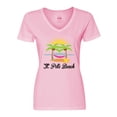 thumbnail image 1 of Inktastic St. Pete Beach Florida Vacation Women's V-Neck T-Shirt, 1 of 5