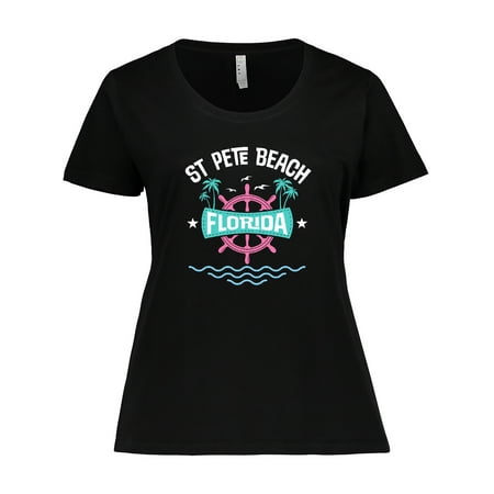 Inktastic St Pete Beach Florida Women's Plus Size T-Shirt