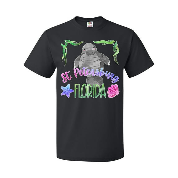 Inktastic St. Petersburg Florida Cute Swimming Manatee T-Shirt
