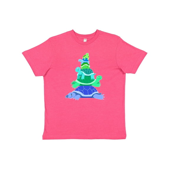 Inktastic Stack of Cute Turtles Youth T-Shirt