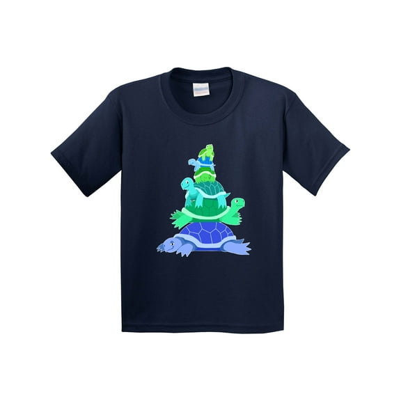Inktastic Stack of Cute Turtles Youth T-Shirt