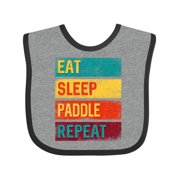 Inktastic Stand Up Paddle Boarding Eat Sleep Paddle Repeat Boys or Girls Baby Bib