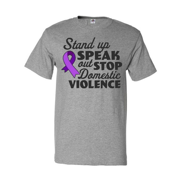 Inktastic Stand Up Speak out About Domestic Violence T-Shirt