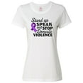 thumbnail image 1 of Inktastic Stand Up Speak out About Domestic Violence Women's T-Shirt, 1 of 5